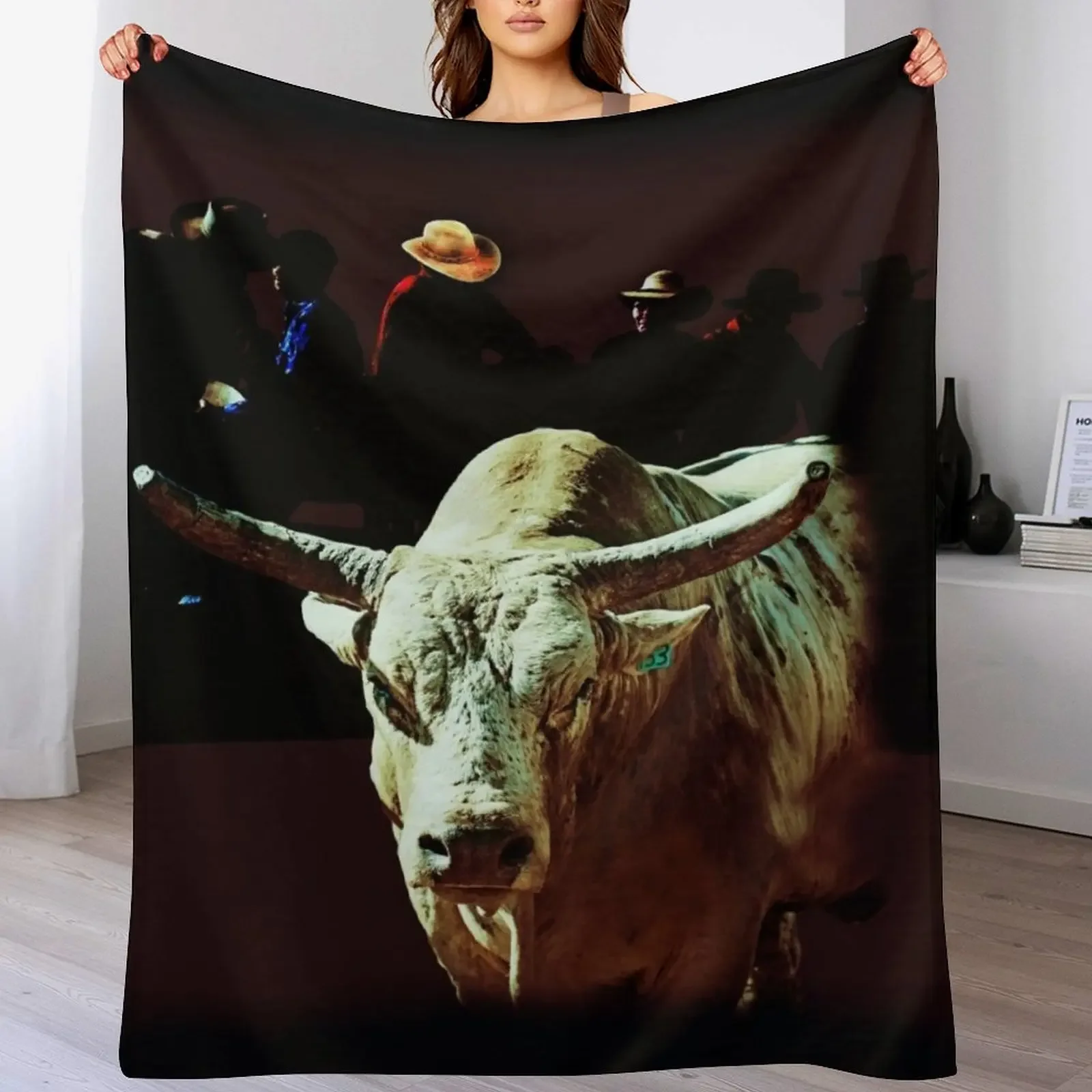 New BULL RIDERS, RODEO, YOUNG GUNS, EXTREME SPORT Throw Blanket Fuzzy Plush Throw Blanket for Sofa Chair