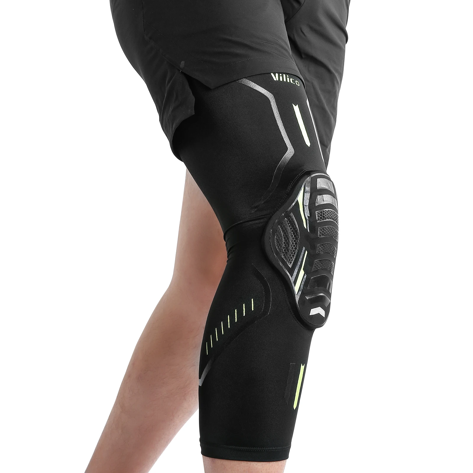 Joelheira Esportiva VILICO, Malha Respirável, Ajuste Regulável, Adequada para Homens e Mulheres, Ideal para Corrida