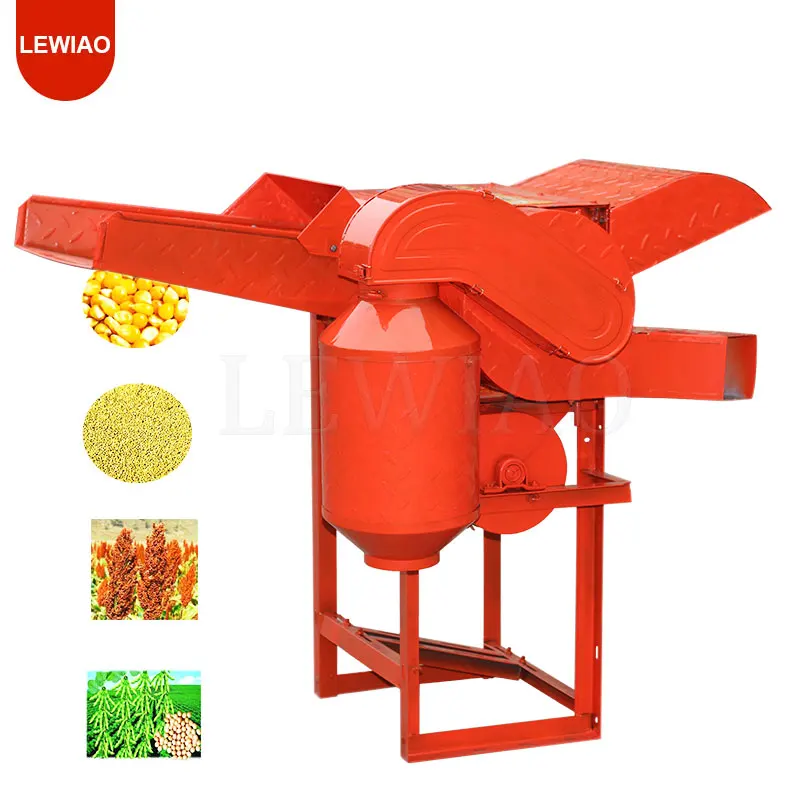 Corn Rice Wheat Maize Bean Thresher Sheller Threshing Peeling Mini Grain Paddy Soybean Crop Shelling Machine