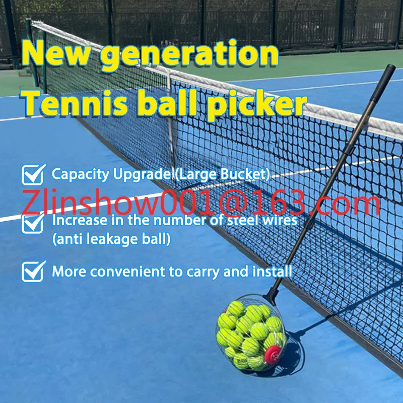 Large Capacity Tennis & Pickleball Ball Picker Collector for Court Use Essential Tennis Product