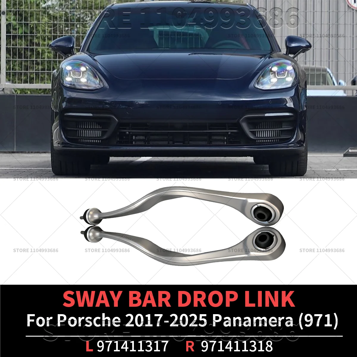 

Для Porsche Panamera (971) Porsche Panamera 2017-2025 гг., комплект рычагов стабилизатора передней подвески OEM 971411317 971411318 9A741131701 9A741131801