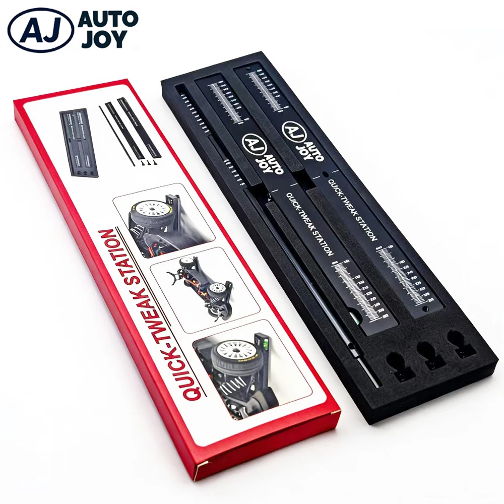 

Auto Joy Quick-Tweak Station 1:8 1:10 On-Road RC Car Width 260mm Length 290mm Wheel Alignment Gauge Tool for RC Racing Car