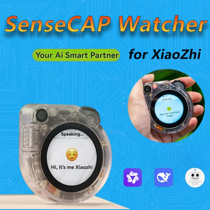 SenseCAP Watcher for XiaoZhi AI Voice Assistant Camera Recognition Featuring Visual Recognition and MCP Protocol Robot ESP32S3