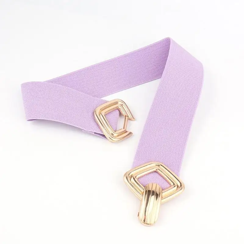 39BB เอวหรูหราเข็มขัดเอวกว้างเข็มขัดยืดหยุ่นอินเทรนด์สำหรับกระโปรงแต่งตัวกางเกงยีนส์