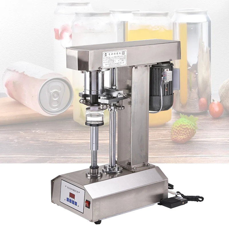 

Automatic Canning Sealing Machine Multi-purpose Stainless Steel Aluminum Cover Capping Machine 110V 220V