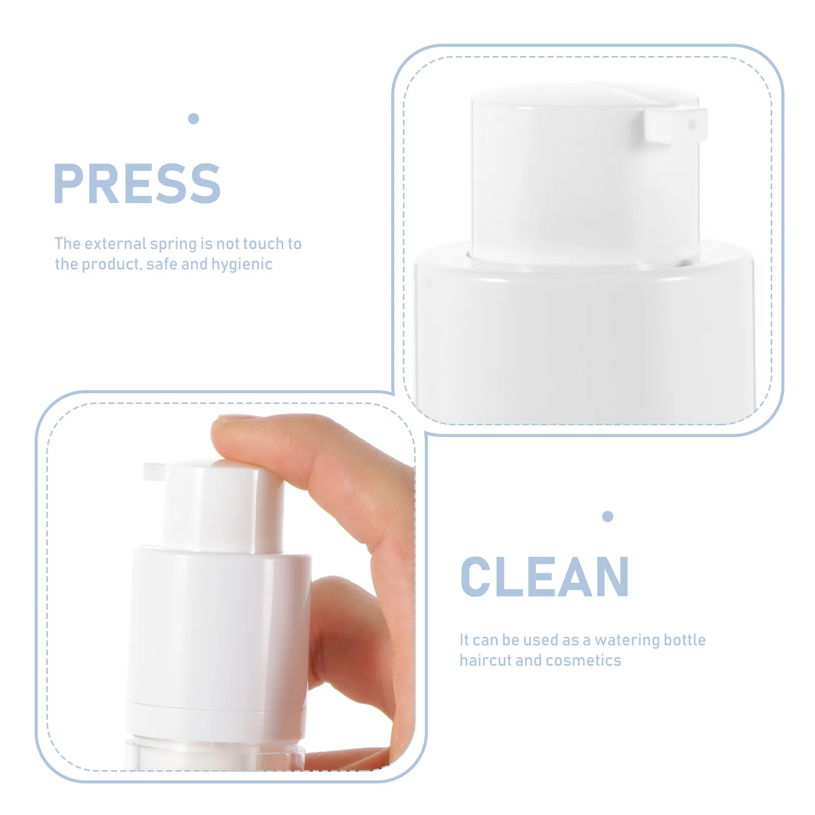 Bouteilles sous vide à capuchon rotatif, 2 pièces, conteneurs de voyage légers et durables étanches, multifonctions rechargeables