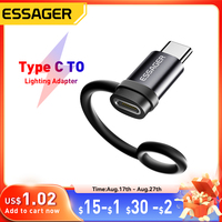 Essager Lighting To Type C Adapter 3A Fast Charging IOS Female to Type-C Male Connector For IPhone 15 14 13 Pro IPad Converter