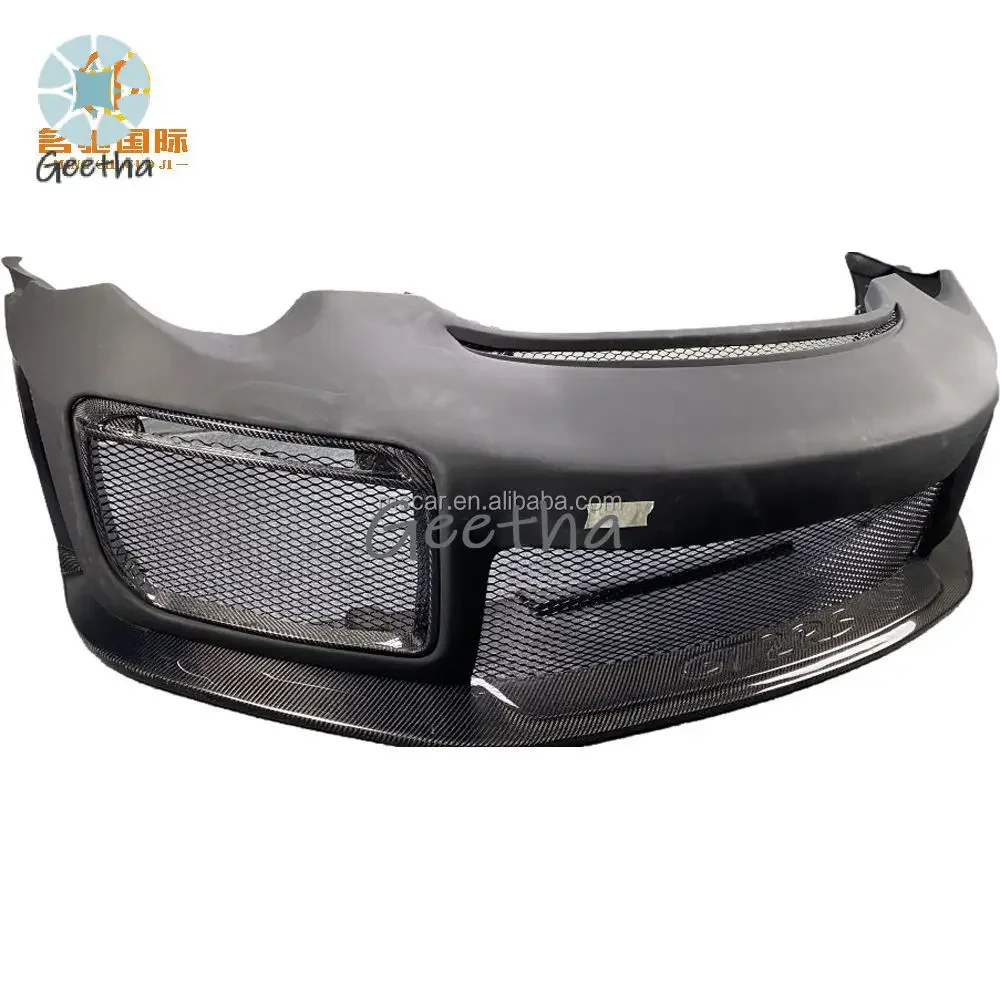 

For Porsche 997 911 Bumper Body Kit Front Lip Carbon Fibre GT2 Style 997 991 Front bar Front Bumper