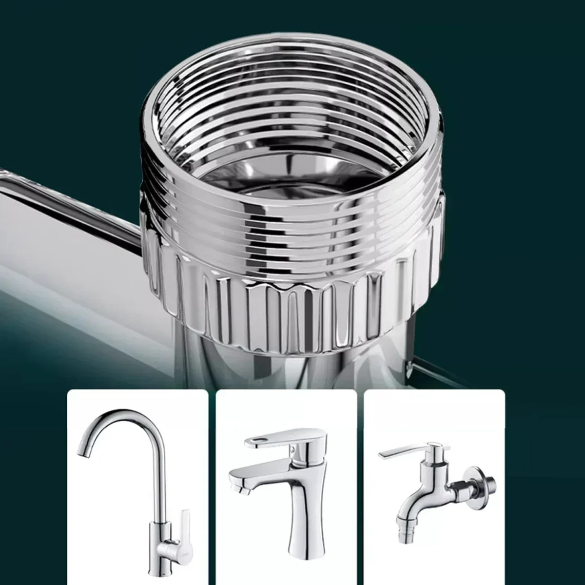 Multifunctional Rotatable Extension Faucet Aerator 1080 Degree Swivel Robotic Arm Water Filter Sink Water Tap Bubbler Sink Fit