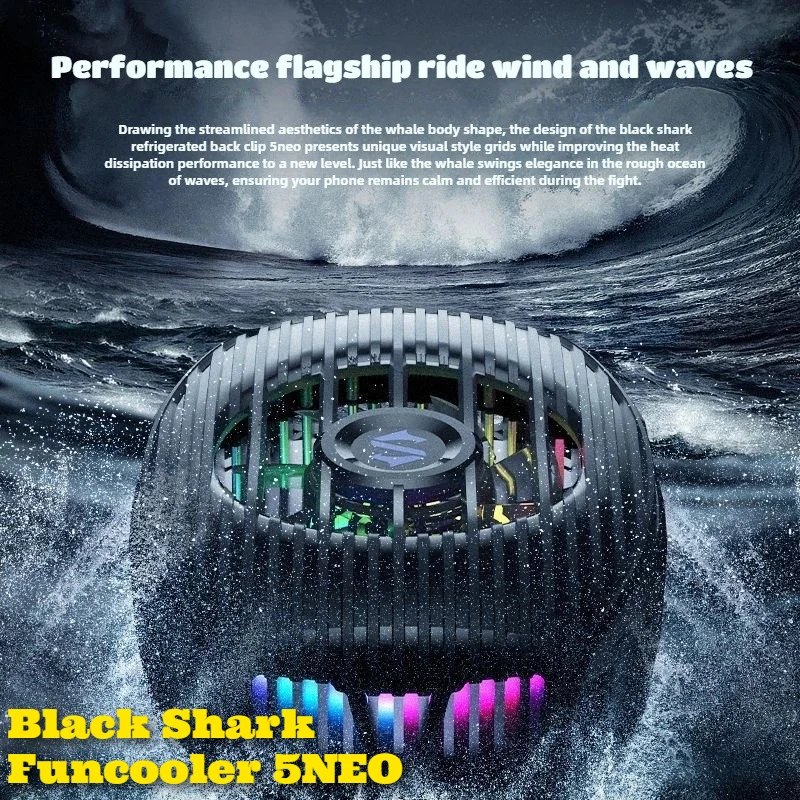 

Black Shark Funcooler 5NEO Mobile Phone Semiconductor Back-clip Cool Heat Sink 5V3A E-sports PUBG Game Cooler for IPhone Android