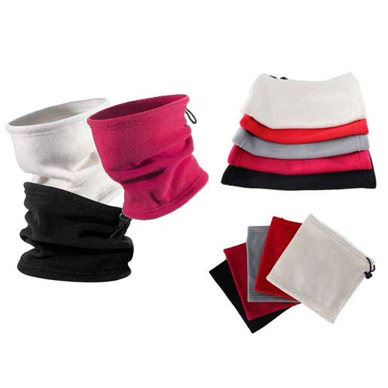 Polar Fleece Neck Warmer Snood Scarf Hat Unisex Thermal Ski Wear Snowboard Face Mask Winter Outdoor Cycling Neck Warmer
