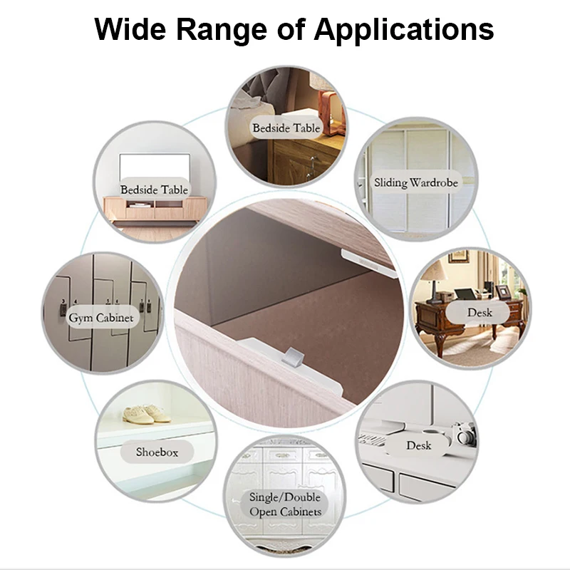 리모컨 블루투스 호환 스마트 캐비닛 옷장 파일 보이지 않는 스위치 잠금 장치, 열쇠가 없는 서랍 잠금 장치, 신상 ID 카드, 투야 앱