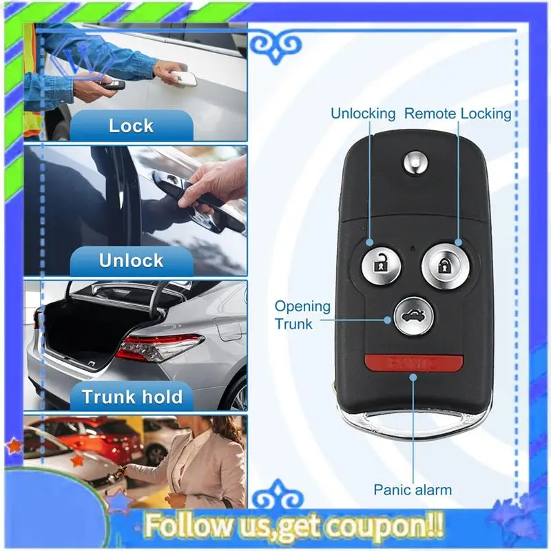 

M46K-4 кнопка бесключевого доступа сменный пульт дистанционного управления Smart Fob OUCG8D-439H-A для Acura TL 2007-2008 313,8 МГц 46 чип