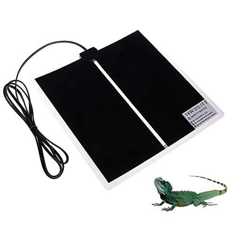 Reptile Heating Pad Under Tank Terrarium With Temperature Control For Tortoises, Snakes, Lizards, Geckos Durable ,EU Plug