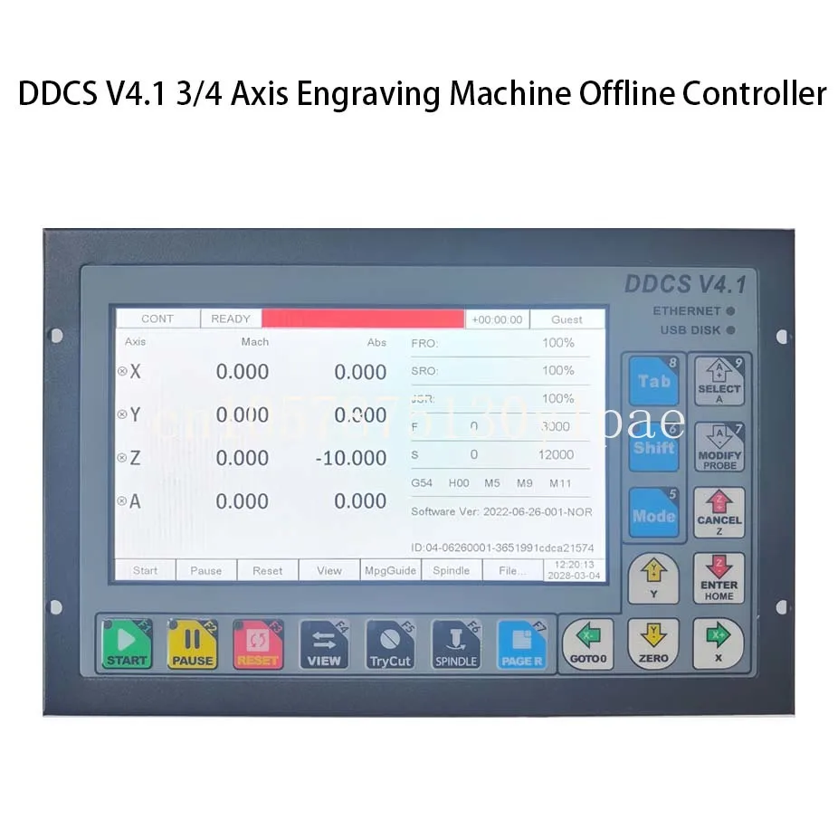 Imagem -03 - Cnc Offline Motion Control System Controlador em Vez de Mach3 Metal Habitação Ddcsv4.1 Ddcsv3.1 Motor Movimento