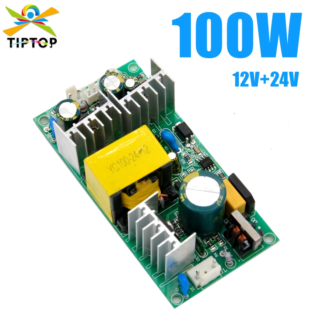 TIPTOP 100W For 10W 30W 60W Spot Led Moving Head Light Power Supply Small Bare Board 12V+24V Output Voltage Professional