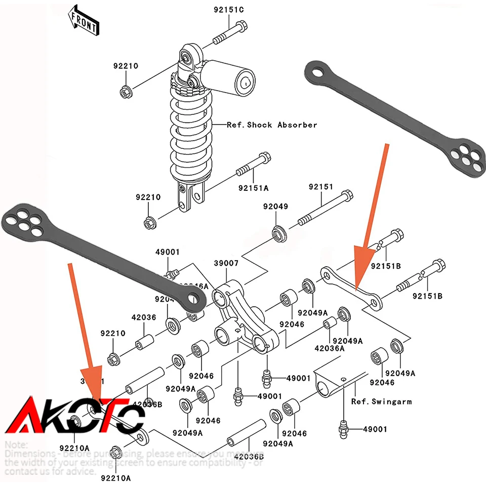 FOR QJMOTOR SRK 450 RR RR450 SRK450 SRT650 SRT 650 Motorcycle Accessories Rear Suspension Lowering Links Link Kit Decline