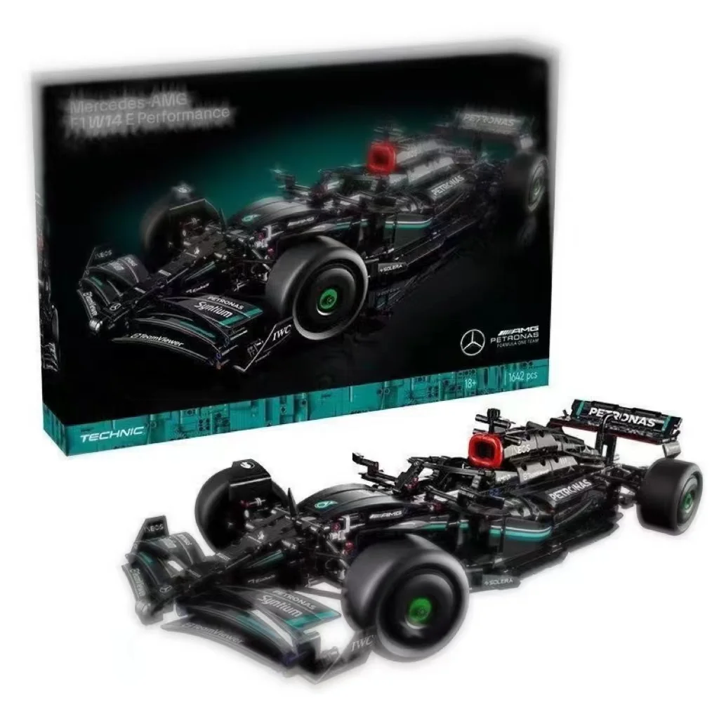 

Compatible with AMG F1 W14 E performance racing model building blocks assembly suitable for 42171 educational boy toy gift set