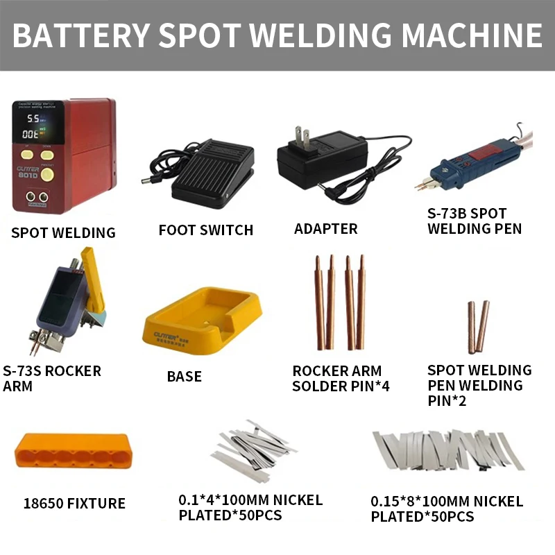 

801D Storage Capacity Spot Welding Machine 14.5KW Battery Welder Spot Welder 0.3mm Pure Nickel Welding 0.3-0.4mm