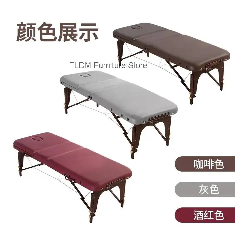 Fold Portable Massage Bed Multi-functional Beauty Massage Table Space-saving Eyelashes Lettino Per Massaggi Salon Furniture
