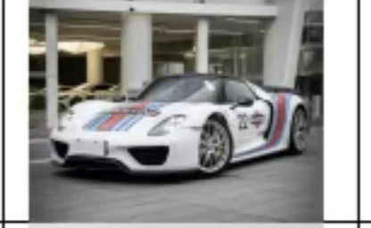 Spot DMH X BCP 1:64 Porsche 918 Hardtop، مجموعة نماذج سيارة من الراتنج #4