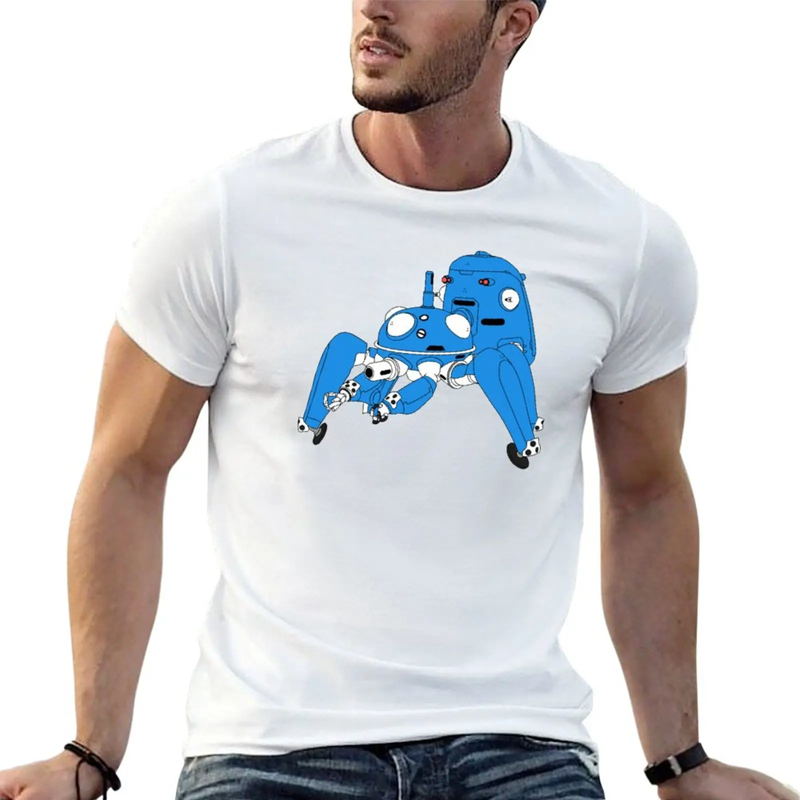 

Tachikoma - Black outline, colour fill T-Shirt man t shirts for men casual t shirt man designer T-Shirt