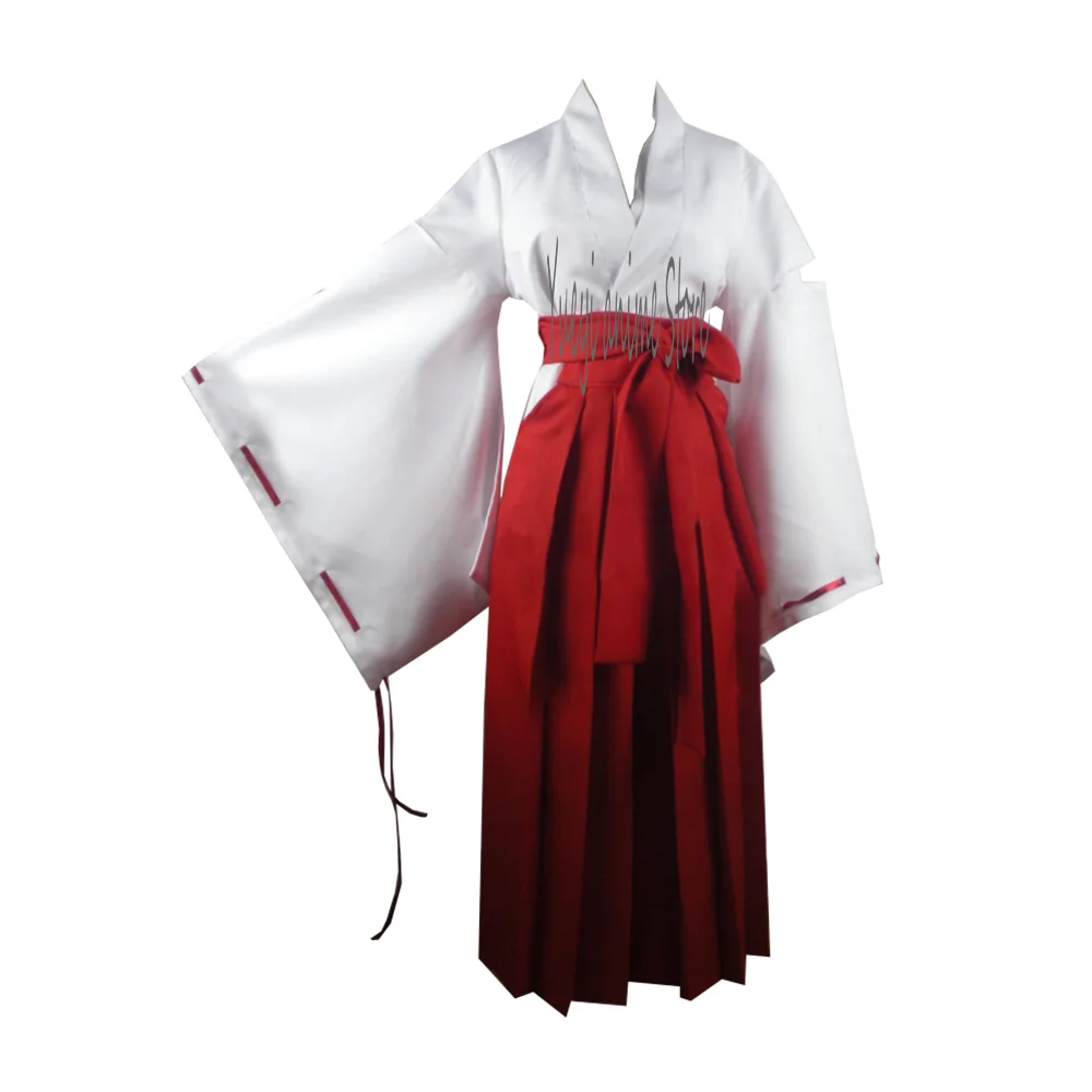 Cosplay kikyou Miko Costume men women Kimono suit customized