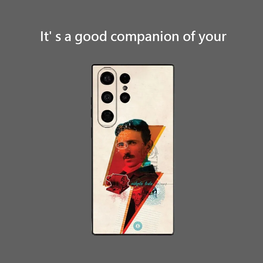 Nikola T-Tesla's Growth In Knowledge And Wisdom Phone Case For Samsung Galaxy S25 Ultra S22 S23 S24 Ultra S21 S20 5G Protective