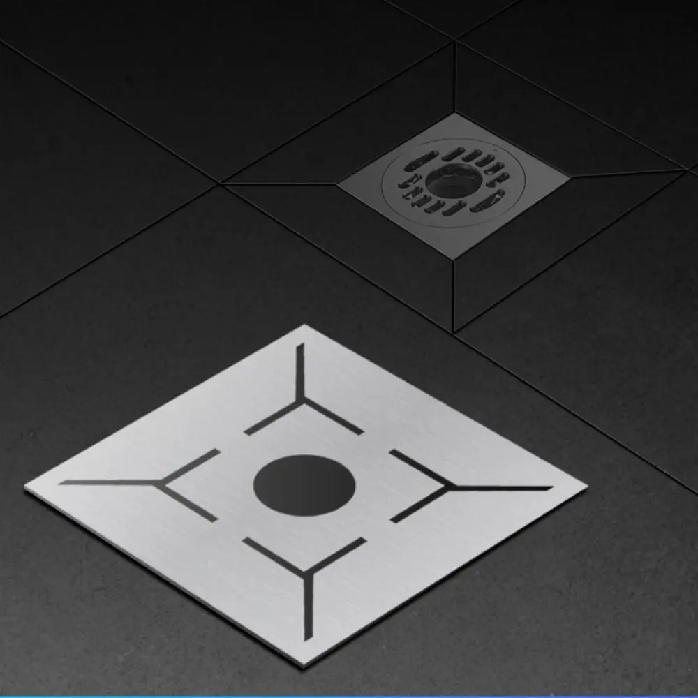 

Accurate Measurement Floor Drain Locator Anti-corrosion Thick Tile Triangle Ruler Durable Stainless Steel