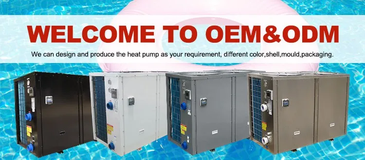 35-50kw Hot Sale Smart Wifi Control Pool Heat Pump Comercial Industrial Agricola Estanque De Peces Bomba De Calor Para Piscina - view 3