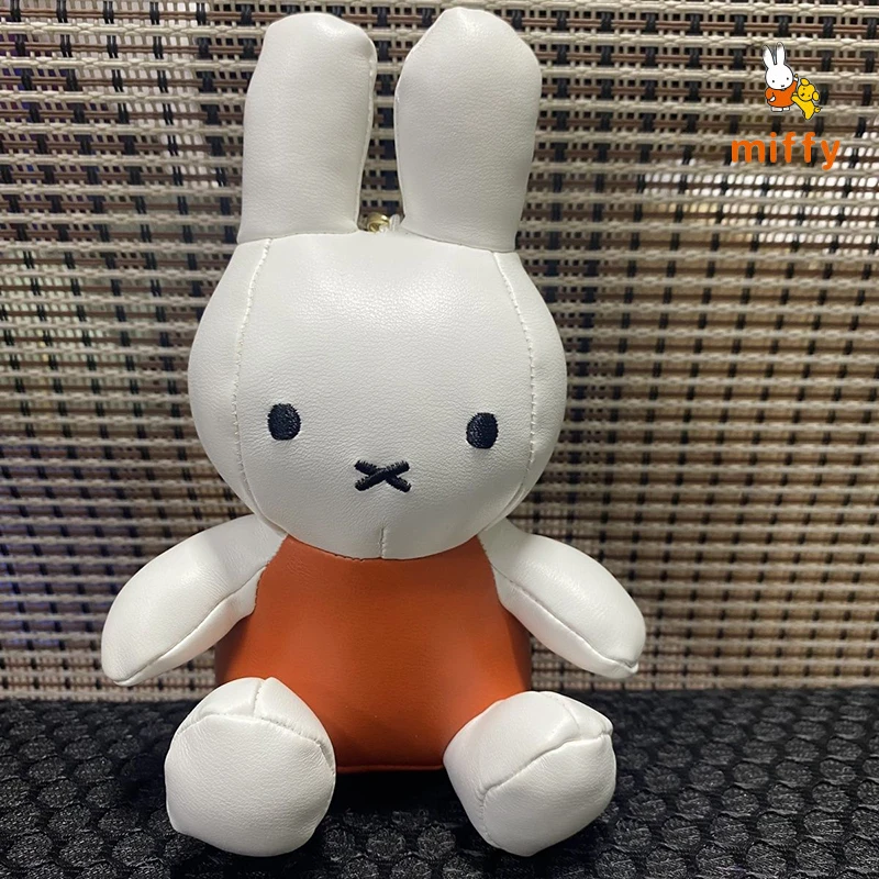 Muñeco de peluche Kawaii Miffy, mochila de juguete de peluche de PU con dopamina de dibujos animados, accesorios de Anime de moda delicada, regalos de cumpleaños perfectos para niñas