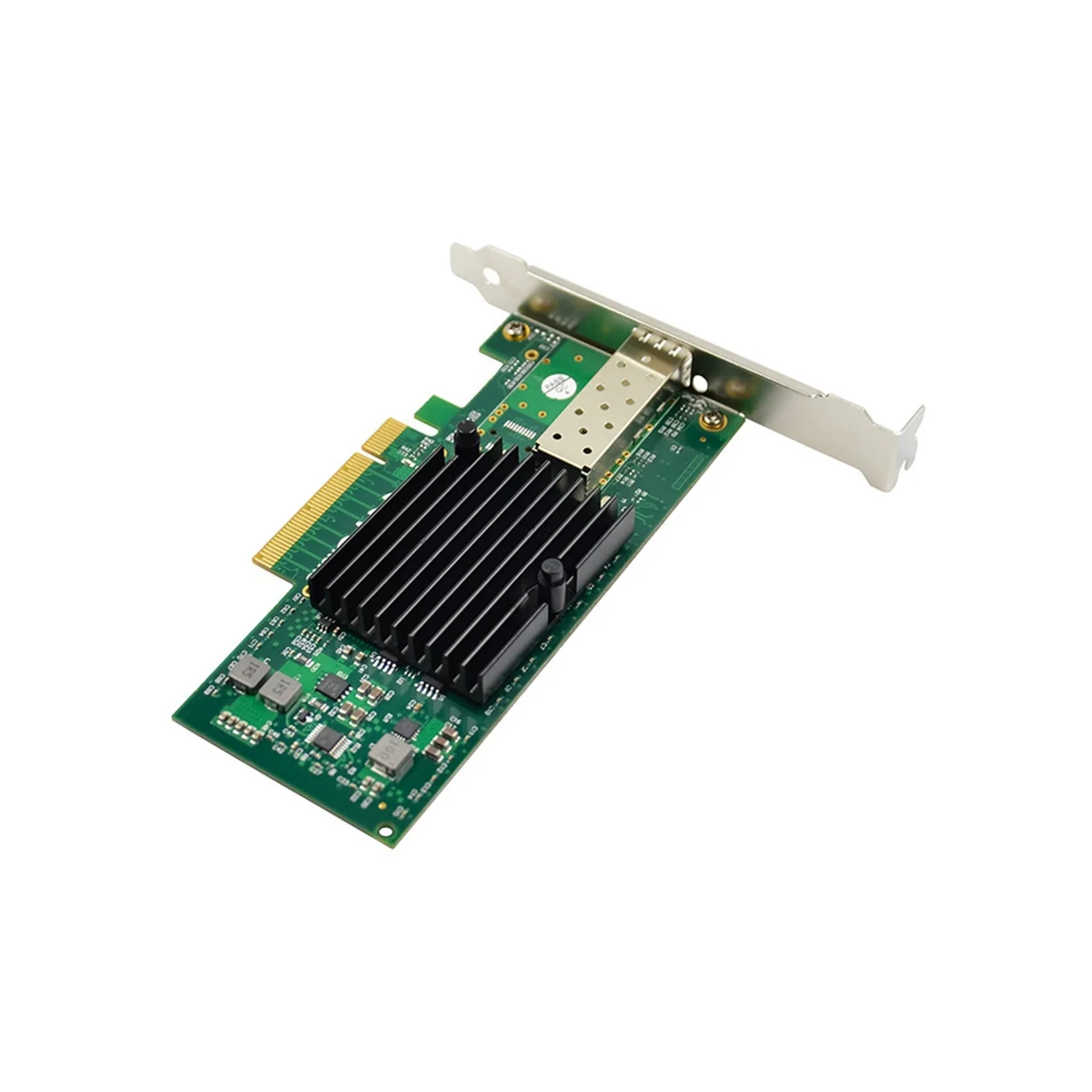 Placa de rede de fibra óptica de servidor N27R 10G SFP + 82599EN Chip PCIE X4 Placa de rede de porta óptica única