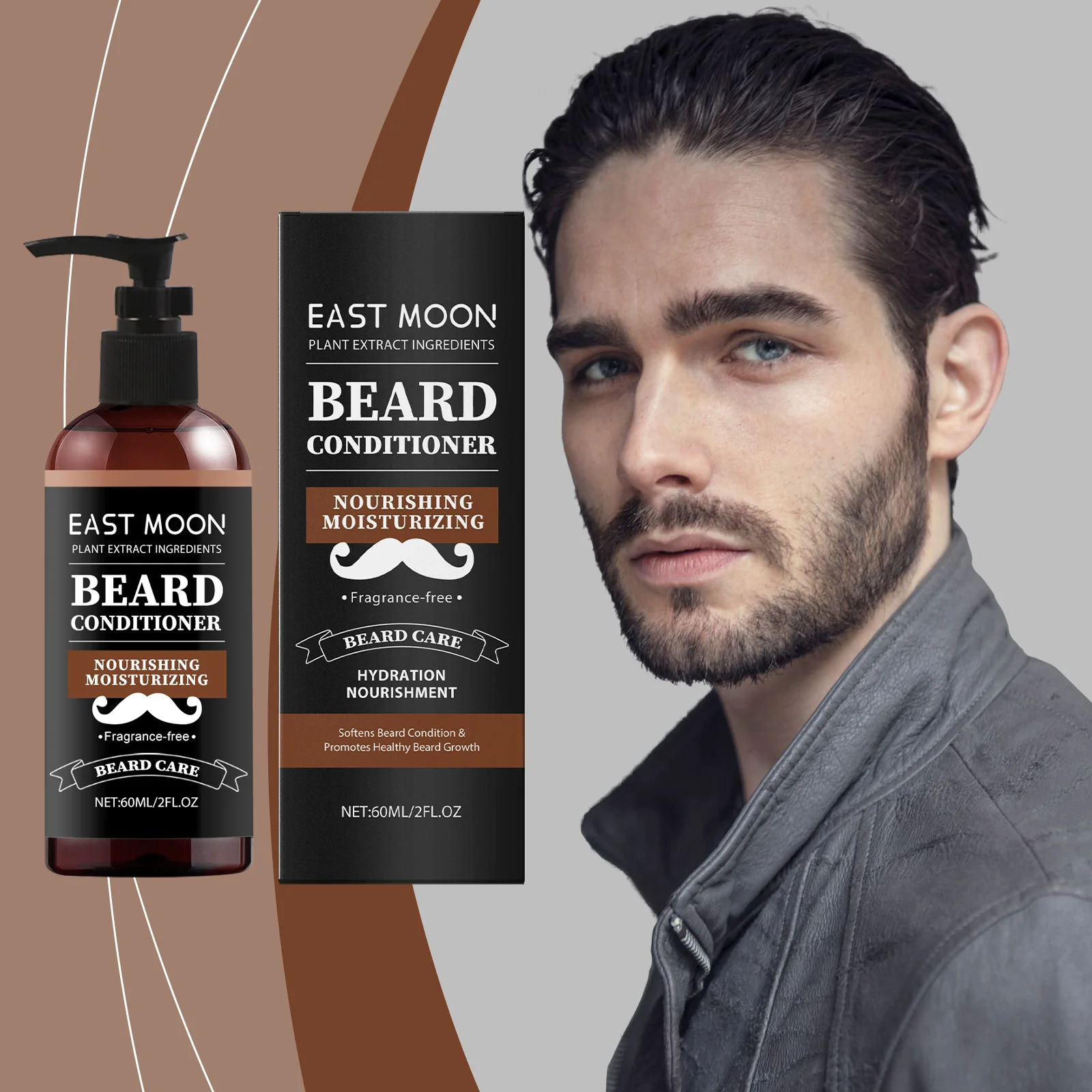 Men's Beard Care Nourishing Cream - Moisturizing, Softening, Shiny, Soothing, Gentle Care