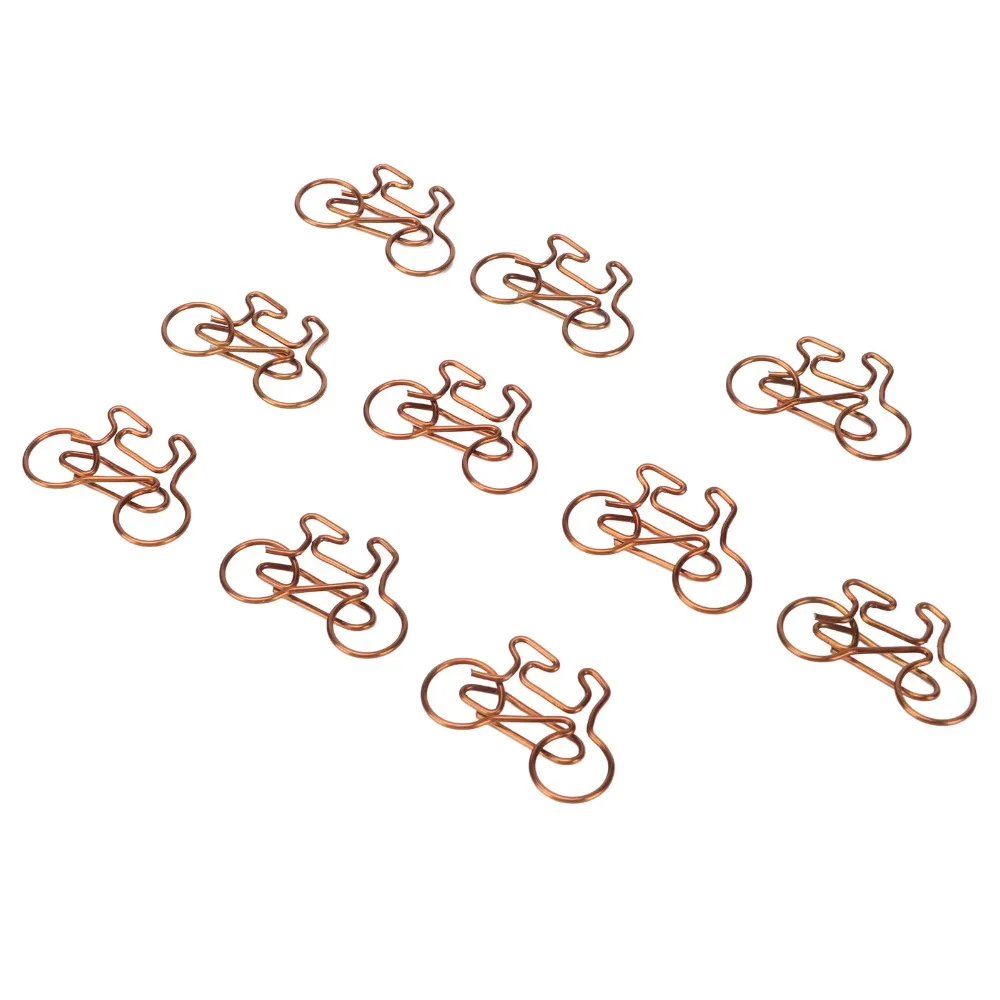 100-pecas-de-clipes-de-papel-divertidos-em-formato-de-bicicleta-bronze-30-20mm-clipes-de-metal-revestidos-de-plastico-design-requintado-clipes-de-papel-fofos
