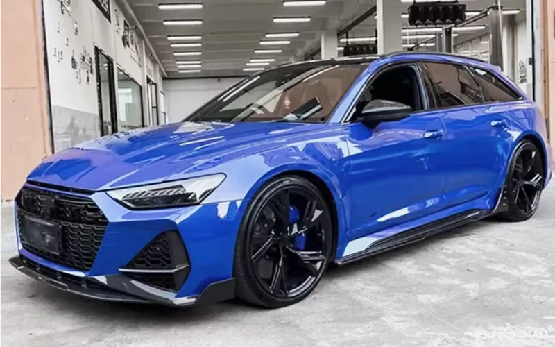 

RS6 RS7 C8 Avant AB Стиль Боковые юбки из углеродного волокна Rock Panel для Audi RS7 2019-23