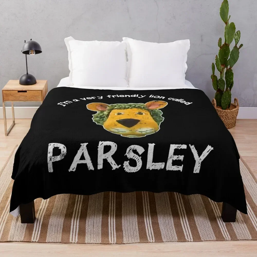 Parsley The Lion Throw Blanket