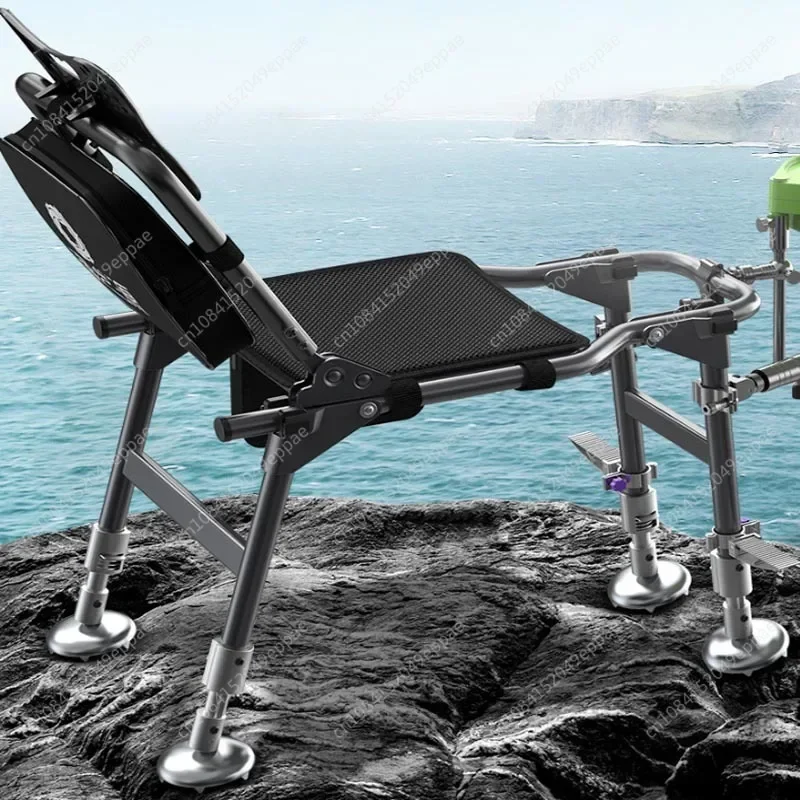 Foldable Fishing Chair Multi-function Light Table Fishing Seat Portable Outdoor Camping Chair