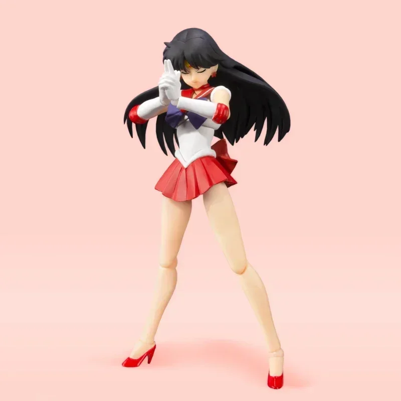 W magazynie BB oryginalny Bandai SHFiguarts Sailor Moon Mars Heino Rei Michiru rysunek Anime oryginalne zabawki modele akcji