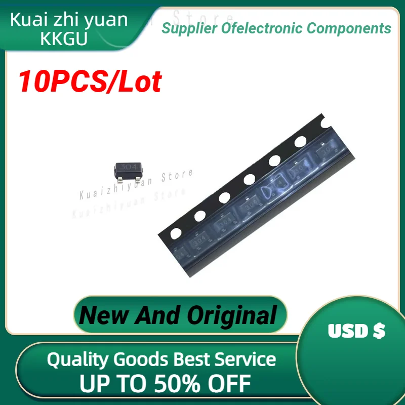 10PCS/Lot New And Original  A1304ELHLX-T A1304ELHLX A1304 304 SOT23-3 Quality Goods