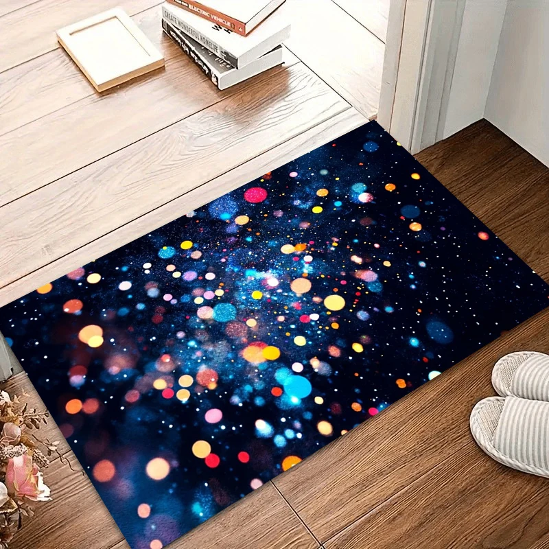 Cosmic Bokeh Galaxy E-sports Room Rug Non-Slip E-sports Chair Carpet Soft Rugs for Bedroom Home Decor Carpets for Living Room