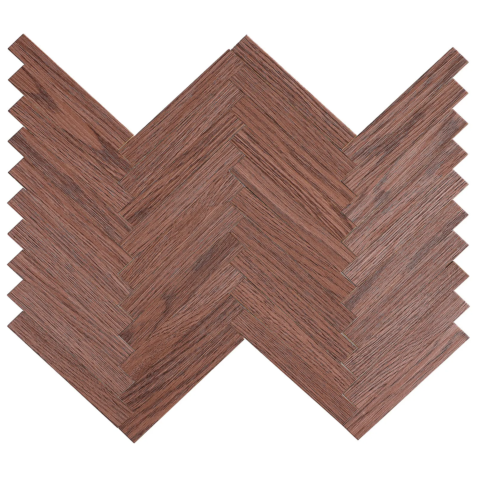 

40 Pcs Dollhouse Flooring Miniature Accessories Unfinished Decor Peel Adhesive Tiles Simulated Wood House Building