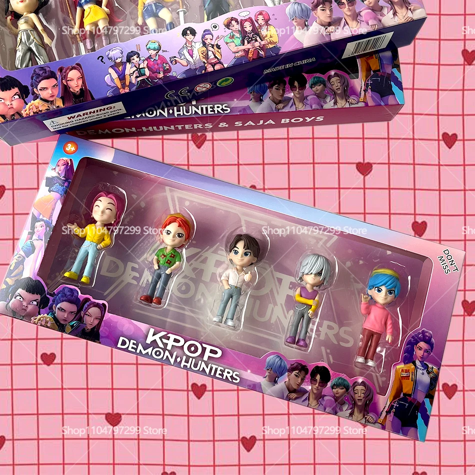 2026 NEW Anime KPop Devil Hunter Doll Vinyl Toy Rumi Mira Zoi Character Vinyl Mask Blind Box Ornament Toy Christmas Gift