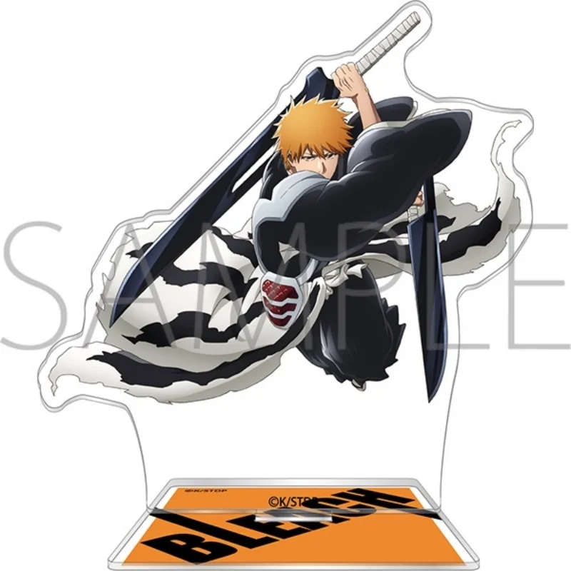 BLEACH 15CM Double Sided Printed Anime Acrylic Stand with Base Cartoon Figure Desk Decor Souvenir Keychain