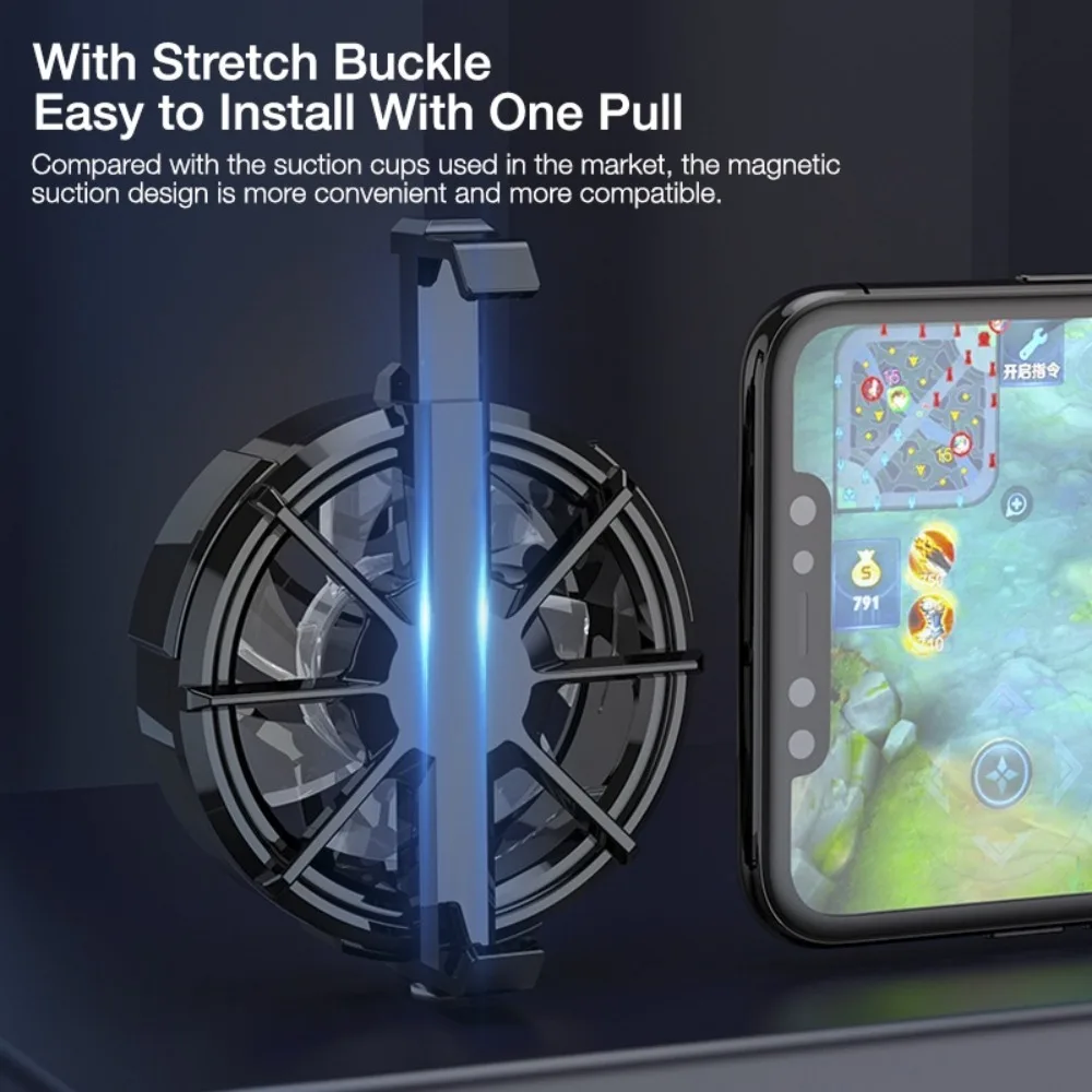 Portable ABS+PC Mobile Phone Heat Sink USB Light Weight USB Radiator Stretch Buckle Hurricane Game Cooler Mobile Phone