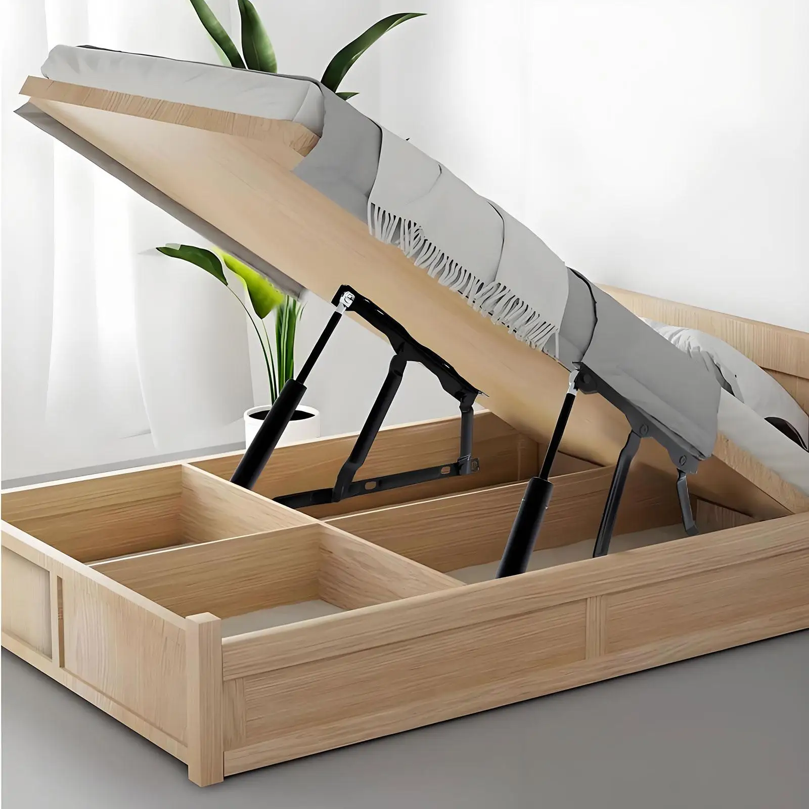 Bed Lift Mechanism Cold Rolled Steel DIY Furniture Reliable Hardware Thickened Multi Purpose Versatile Convenient Pneumatic Rods