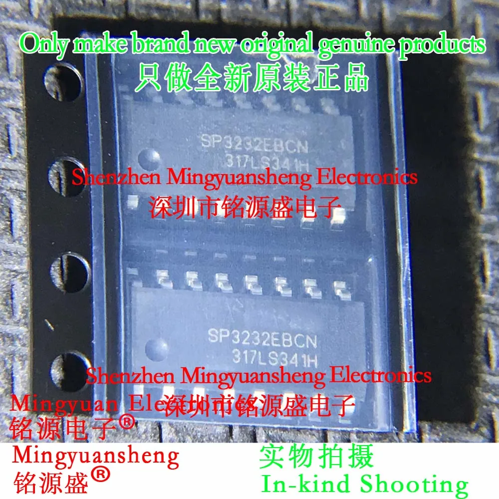 

Mingyuan Sheng Brand New Original Genuine Sp3232Ebcn-L/Tr Sp3232Ebcn-L Sp3232Ebcn Sp3232 Package Sop16 Ic Rs-232 Interface Integrated Circuit Chip