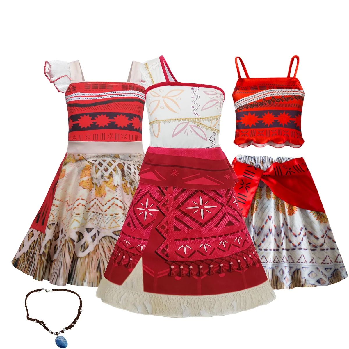

Moana 2 Movie Princess Dresses Girls Cosplay Vaiana Fancy Clothes Children Costume Halloween Vestido Kid Birthday Ball Gown