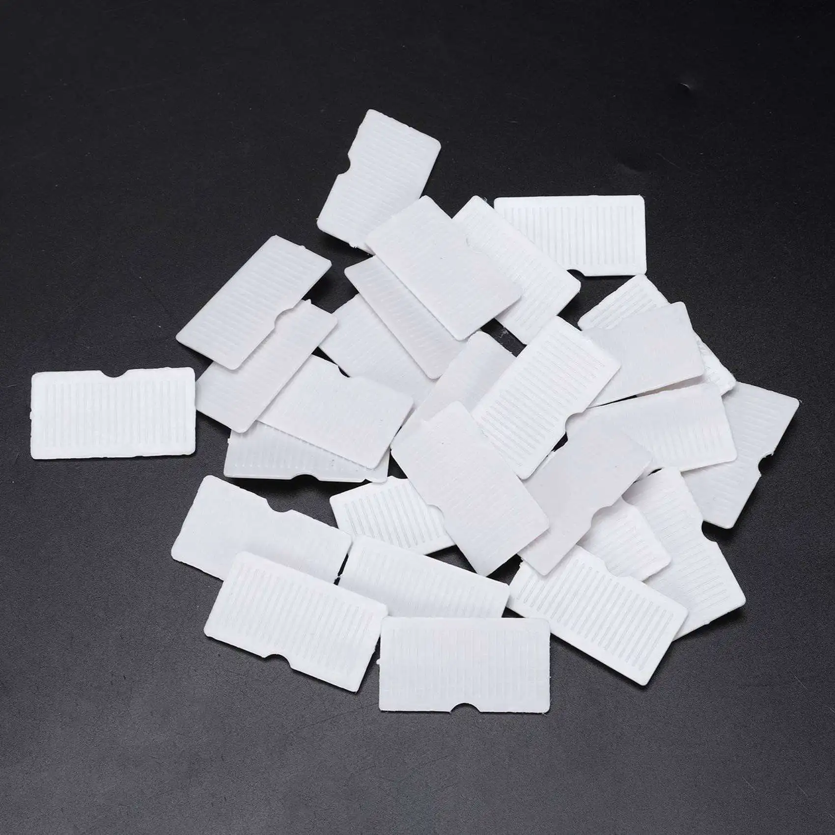 ABJI-180Pcs خزانة أرفف 90 درجة دعامات زاوية بلاستيكية أقواس زاوية بيضاء