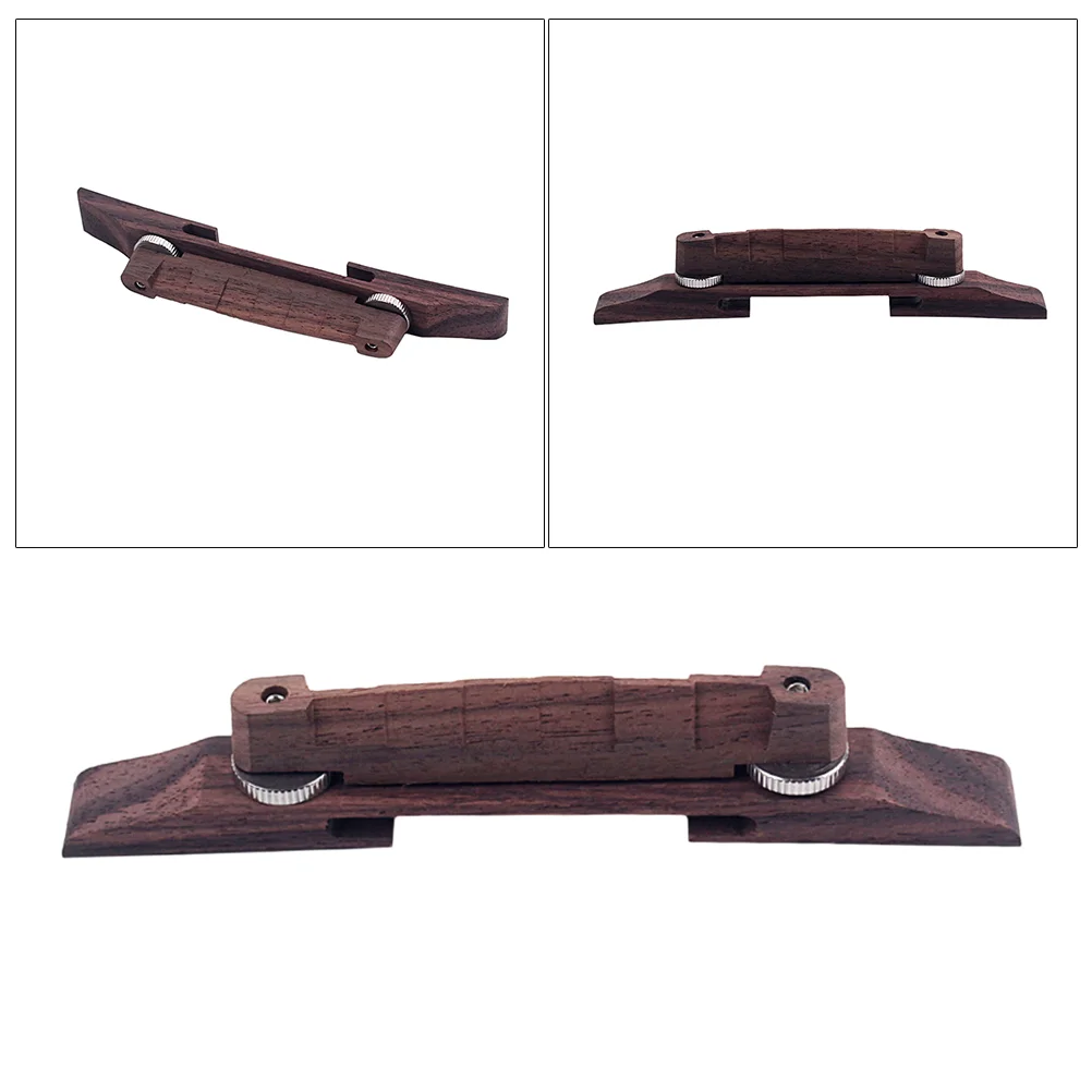 Professional Rosewood Bridge Parts Bridge Lifting Roller Saddle Adjustable Height Guitar Parts Guitar Hardware