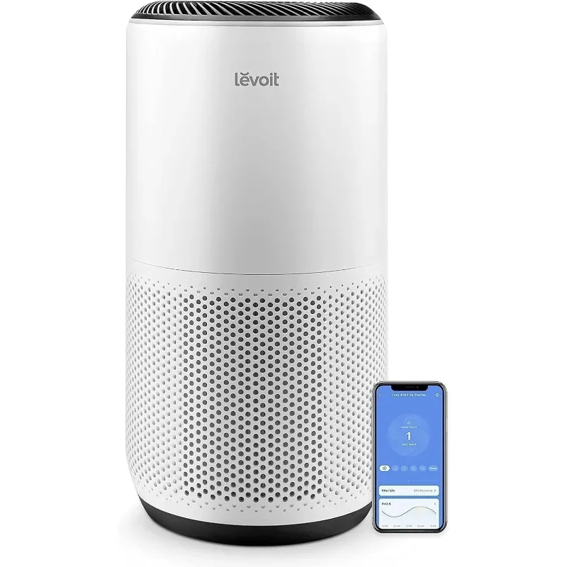 LEVOIT Air Purifiers for Home Large Room Up to 1980 Ft² in 1 Hr With Air Quality Monitor, Smart WiFi and Auto Mode,3-in-1 Filter